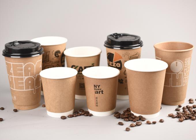 パッケージの絶縁の飲み物にふたが付いているコーヒー倍の壁紙のコップのための紙コップを取って下さい