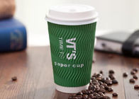 Custom Disposable To Go Cups With Lids , Triple Wall Paper Coffee Cups