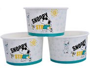 8oz 12oz Custom Printed Ice Cream Containers , Disposable Ice Cream Bowls