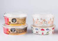 中国 ふたによって個人化される様式6の生物分解性のペーパー スープ ボウル-色刷 会社