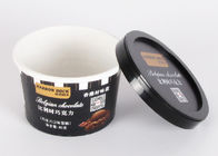 Custom Ice Cream Paper Party Bowls With Lids Full Colour Printing