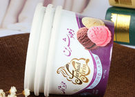 3oz 8oz Branded Ice Cream Cups Food Grade Recycled Paper Bowls PE Coated