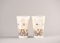 泡によって絶縁されるペーパー コーヒー カップ、フル カラーの印刷物の冷たい飲み物の紙コップ